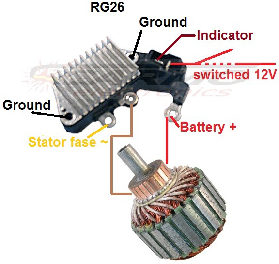 Triumph Honda ST1300 alternator voltage regulator